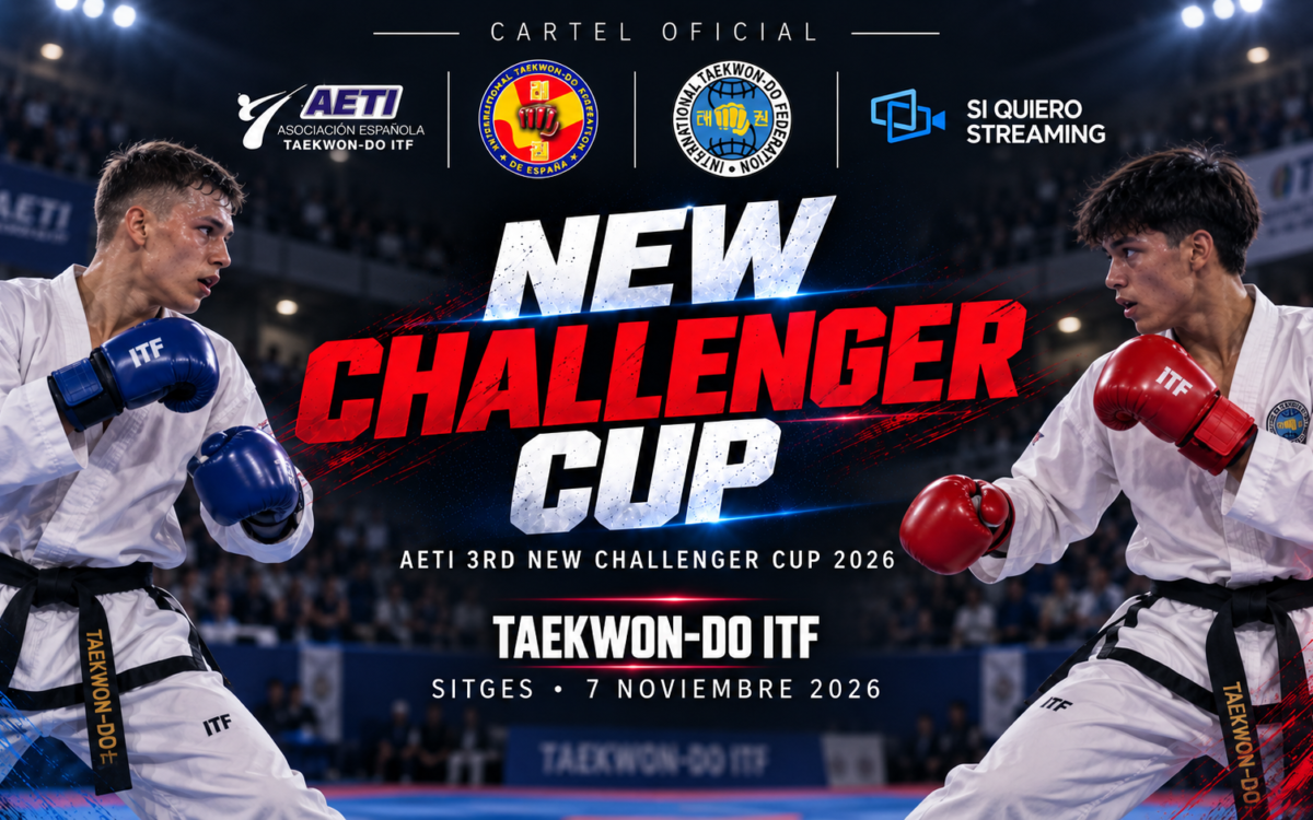 New Challenger Cup 2026: Taekwon-Do internacional y broadcast en directo desde Sitges