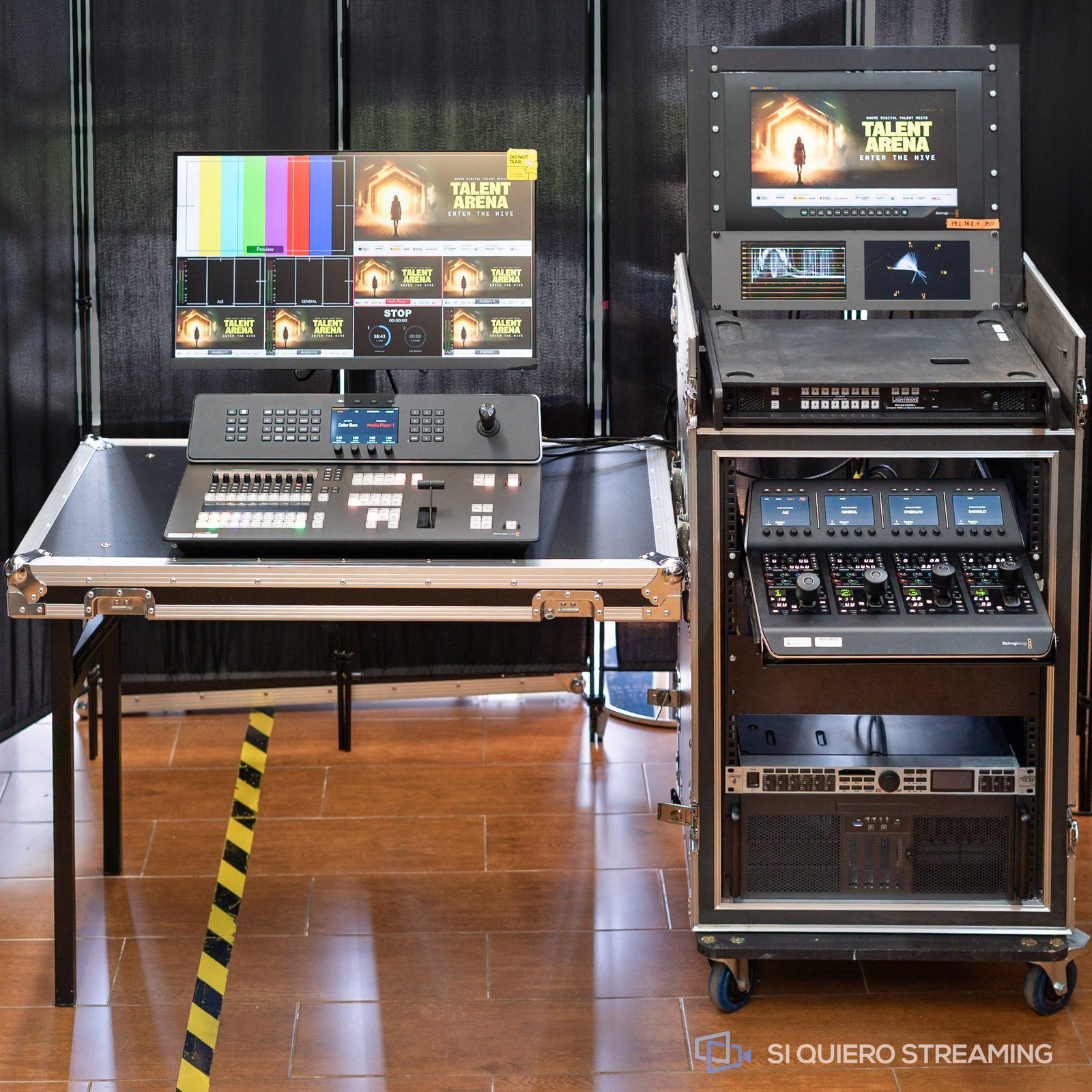 Talent Arena · control de realización y producción audiovisual de SI QUIERO STREAMING